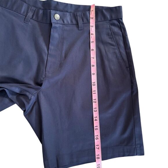 Fabletics Men's High Rise Chino Shorts Size 33 Blue Multi-Pocket Casual Summer - Picture 12 of 13